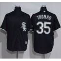 White Sox #35 Frank Thomas Black New Cool Base Stitched Jersey