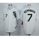 White Sox #7 Jeff Keppinger White Cool Base Stitched Jersey