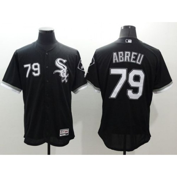 White Sox #79 Jose Abreu Black Flexbase Authentic Collection Stitched Jersey