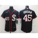 White Sox #45 Michael Jordan Black Flex Base Stitched Jerseys
