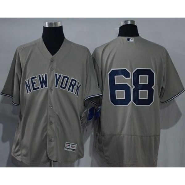 Yankees #68 Dellin Betances Grey Flexbase Authentic Collection Stitched Jersey