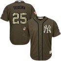 Yankees #25 Mark Teixeira Green Salute To Service Stitched Jersey