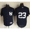 Yankees #23 Don Mattingly Navy Blue Flexbase Authentic Collection Stitched Jersey