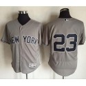 Yankees #23 Don Mattingly Grey Flexbase Authentic Collection Stitched Jersey