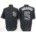 Yankees #5 Joe DiMaggio Black Fashion Stitched Jersey