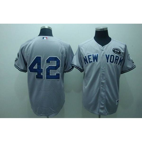 Yankees #42 Mariano Rivera Grey GMS The Boss Stitched Jersey