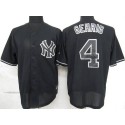 Yankees #4 Lou Gehrig Black Fashion Stitched Jersey