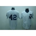 Yankees #42 Mariano Rivera White GMS The Boss Stitched Jersey