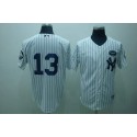 Yankees #13 Alex Rodriguez White GMS The Boss Stitched Jersey
