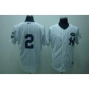 Yankees #2 Derek Jeter White GMS The Boss Stitched Jersey