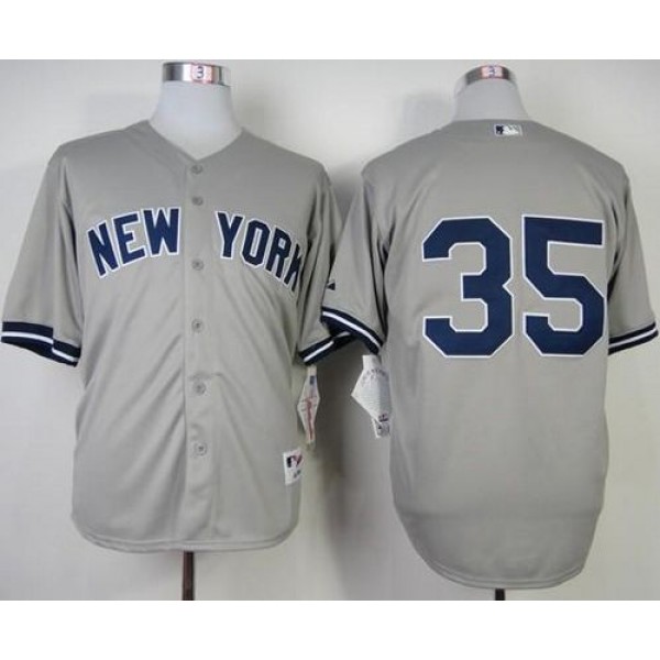 Yankees #35 Michael Pineda Grey Stitched Jersey