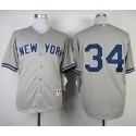 Yankees #34 Brian McCann Grey Stitched Jersey