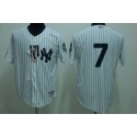 Yankees #7 Mickey Mantle Stitched White Jersey