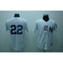 Yankees #22 Jacoby Ellsbury White Stitched Jersey
