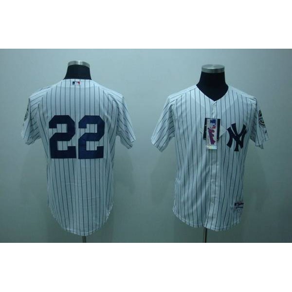 Yankees #22 Jacoby Ellsbury White Stitched Jersey