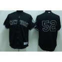 Yankees #52 C.C. Sabathia Stitched Black Jersey