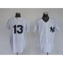 Yankees #13 Alex Rodriguez Stitched White Jersey
