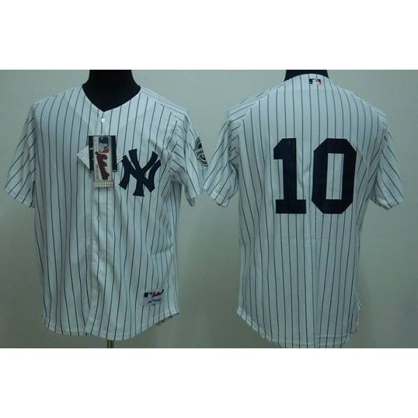 Yankees #10 Phil Rizzuto Stitched White Jersey