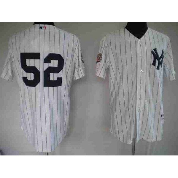 Yankees #52 C.C. Sabathia Stitched White Jersey