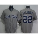 Yankees #22 Jacoby Ellsbury Grey New Cool Base Stitched Jersey