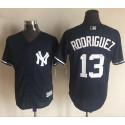 Yankees #13 Alex Rodriguez Navy Blue New Cool Base Stitched Jersey