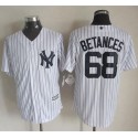 Yankees #68 Dellin Betances White Strip New Cool Base Stitched Jersey