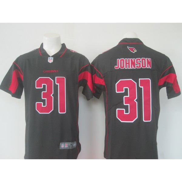 Arizona Cardinals #31 David Johnson Black Limited Rush Stitched Nike Jersey