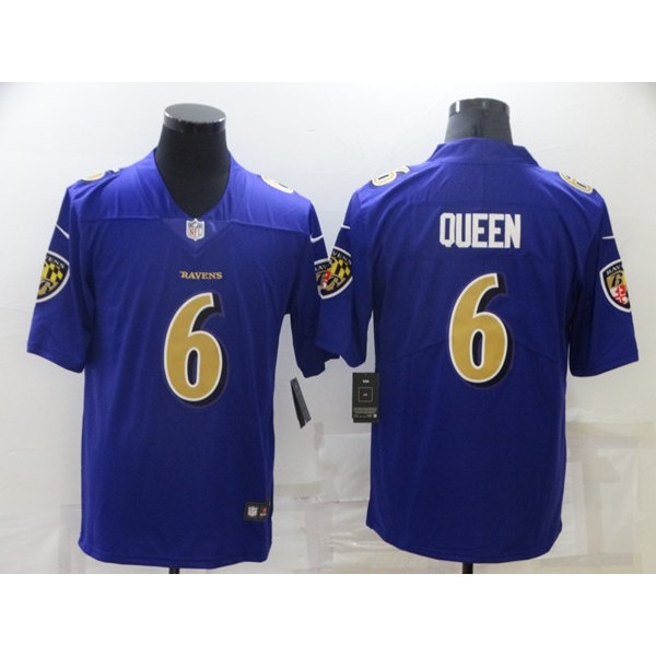Baltimore Ravens #6 Patrick Queen Purple Vapor Untouchable Limited Stitched Jersey
