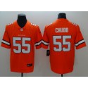 Broncos #55 Bradley Chubb Orange Limited Rush Stitched Nike Jersey