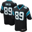 Carolina Panthers #89 Steve Smith Black Game Jersey