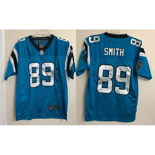 Carolina Panthers #89 Steve Smith Blue Game Jersey