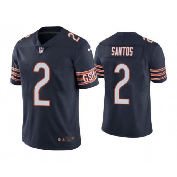 Chicago Bears #2 Cairo Santos Navy Vapor Untouchable Limited Stitched Jersey