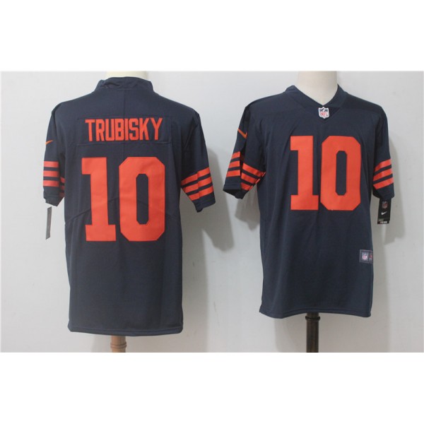Chicago Bears #10 Mitchell Trubisky Navy Blue Alternate Stitched Vapor Untouchable Limited Nike Jersey