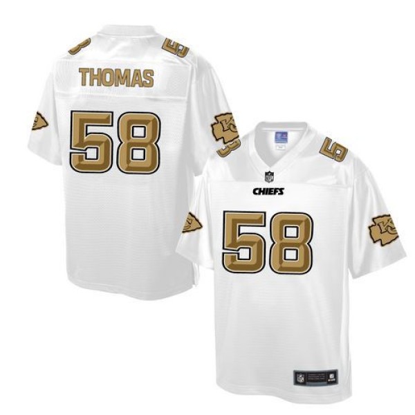 Chiefs #58 Derrick Thomas White Pro Line Fashion Game Nike Jersey