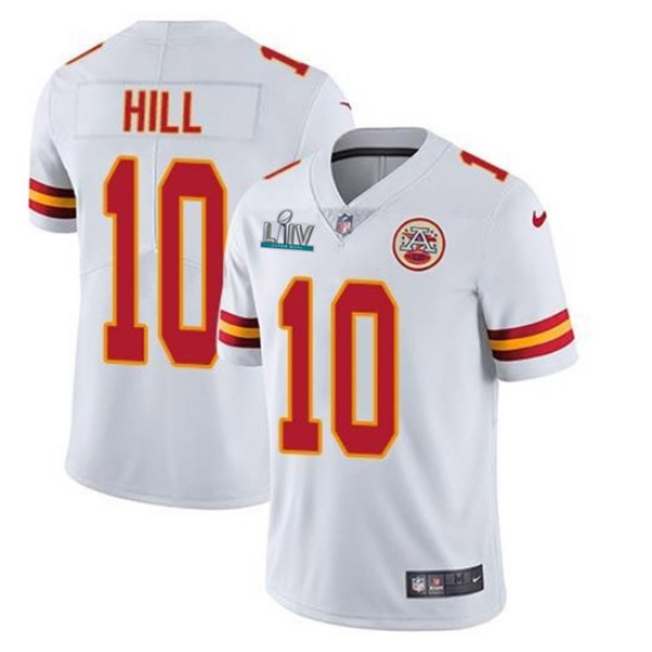Chiefs #10 Tyreek Hill Red Super Bowl LIV Stitched Limited Rush Jersey