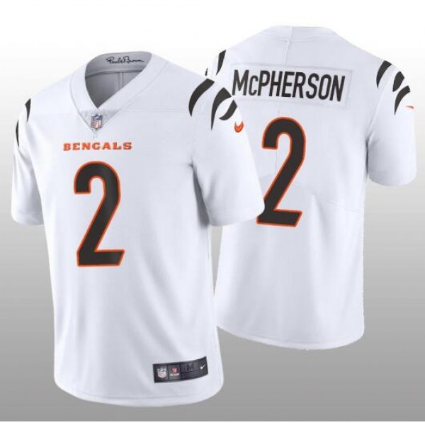 Cincinnati Bengals #2 Evan McPherson White Vapor Untouchable Limited Stitched Jersey
