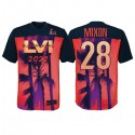 Cincinnati Bengals #28 Joe Mixon Super Bowl LVI Red Black Stitched Jersey