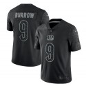 Cincinnati Bengals #9 Joe Burrow Reflective Limited Stitched Jersey