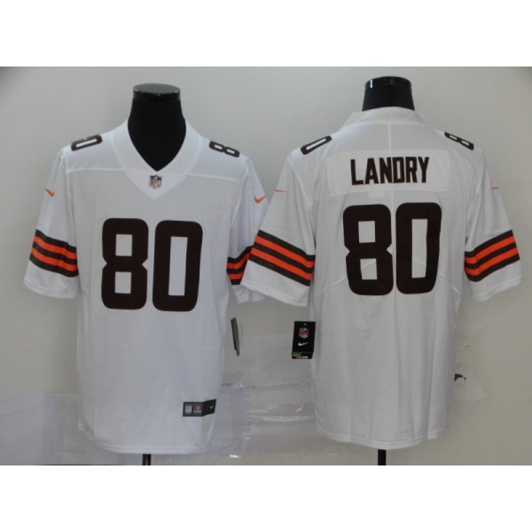 Cleveland Browns #80 Jarvis Landry New White Vapor Untouchable Limited Stitched Jersey