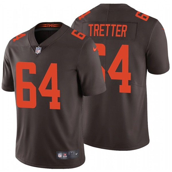 Cleveland Browns #64 JC Tretter New Brown Vapor Untouchable Limited Stitched Jersey
