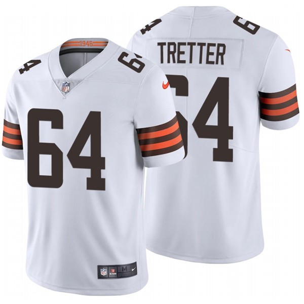 Cleveland Browns #64 JC Tretter New White Vapor Untouchable Limited Stitched Jersey