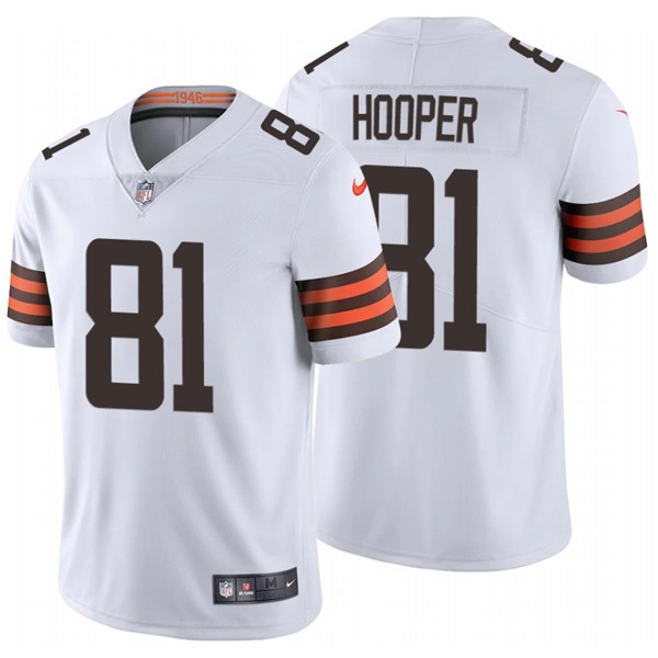 Cleveland Browns #81 Austin Hooper New White Vapor Untouchable Limited Stitched Jersey