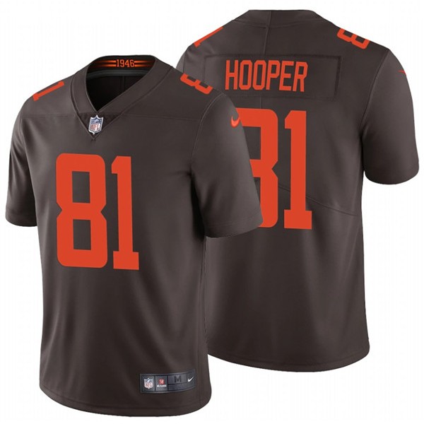 Cleveland Browns #81 Austin Hooper New Brown Vapor Untouchable Limited Stitched Jersey