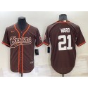 Cleveland Browns #21 Denzel Ward Brown Stitched Jersey