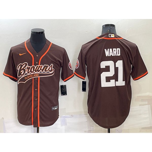 Cleveland Browns #21 Denzel Ward Brown Stitched Jersey
