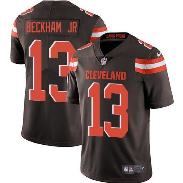 Cleveland Browns #13 Odell Beckham Jr. Brown Vapor Untouchable Limited Stitched Jersey