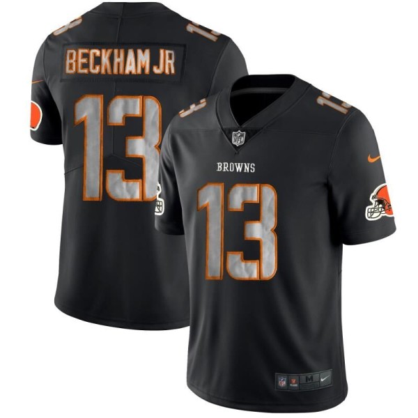 Cleveland Browns #13 Odell Beckham Jr. Black Impact Limited Stitched Jersey