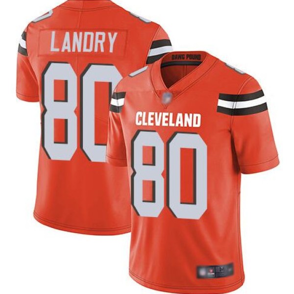 Cleveland Browns #80 Jarvis Landry Orange Vapor Untouchable Limited Stitched Jersey