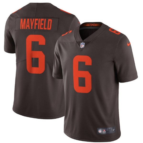 Cleveland Browns #6 Baker Mayfield New Brown Alternate Vapor Untouchable Limited Stitched Jersey