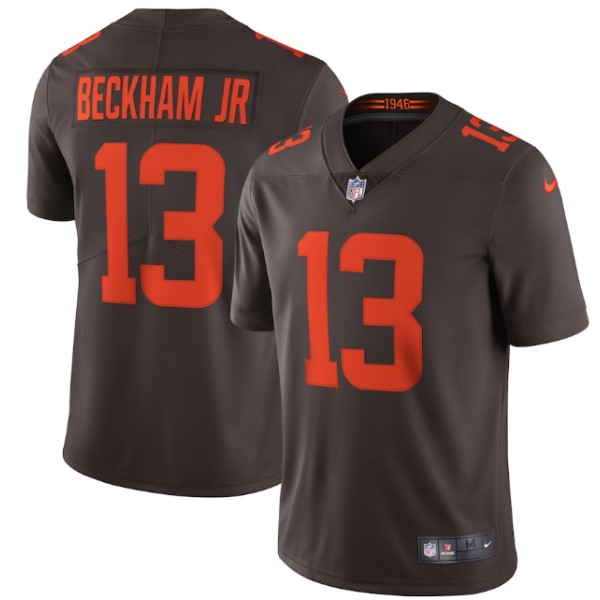 Cleveland Browns #13 Odell Beckham Jr. New Brown Alternate Vapor Untouchable Limited Stitched Jersey